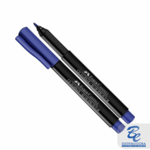 Caneta Retroprojetor Faber Castell Média Azul - unidade