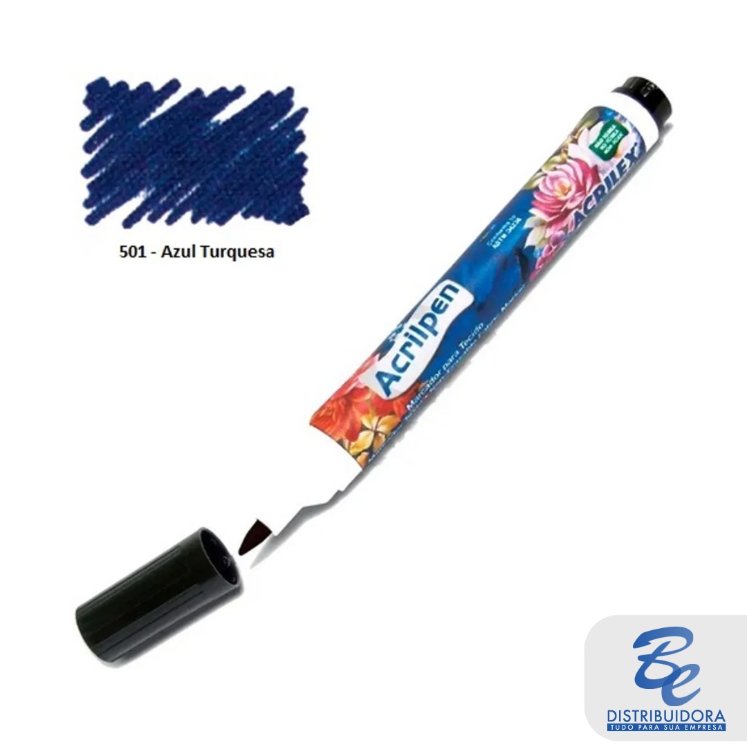 Caneta-para-tecido-Azul-Turquesa-unidade.png Caneta para tecido Azul Turquesa - unidade