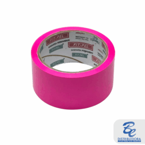 Fita Adesiva Colorida 48mm X 45m Rosa - rolo
