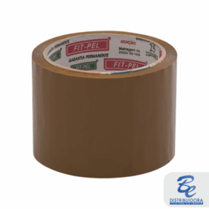 Fita Adesiva Marrom Fit-Pel 70mm X 50m - rolo