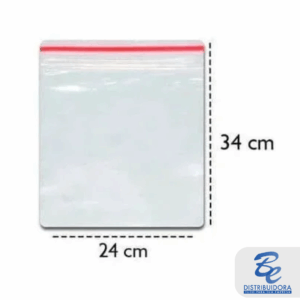 Saco Zip Lock Multiuso N10 24 X 34 cm pacote com 100un