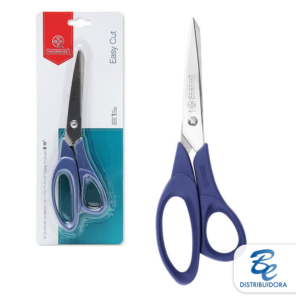 Tesoura-corte-facil-Mundial-21cm Tesoura corte fácil Mundial 21cm - Imagem 1