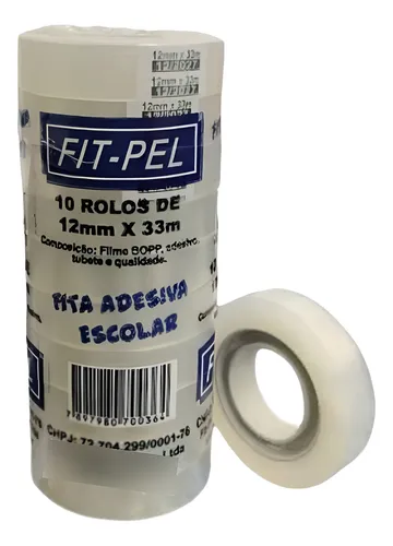 3678.webp Fita Adesiva Durex Fiti-Pel 12mm x 33m Transparente - unidade - Imagem 1