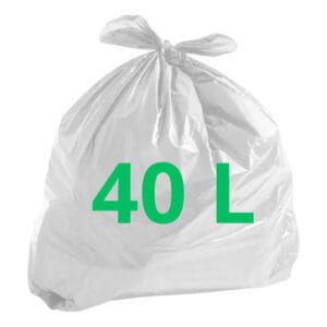 Saco para Lixo Branco Leitoso 40 Litros (60x60cm) – Reforçado – pacote com 1 quilo