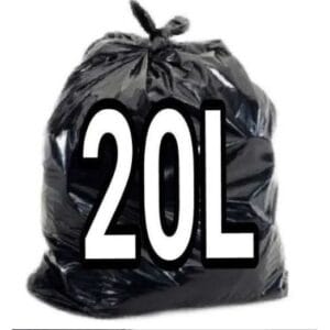 Saco para Lixo Preto 20 Litros 52x61cm – Reforçado – pacote com 1 quilo